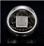Feroza Brazil Sky Blue Stone Premium Silver Ring for Men - Image 5