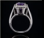 Zarkoon Kataila Purple Stone Premium Silver Ring for Men - Image 4